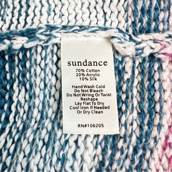 Sundance Hayden Silk Blend Open Front Long Knit Sweater Cardigan Large Petite - Picture 9 of 12